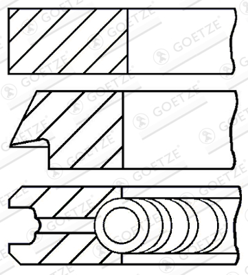 GOETZE ENGINE 08-441900-00 Piston Ring Kit