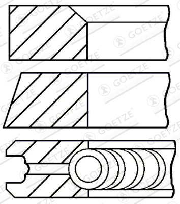 GOETZE ENGINE 08-449400-00 Stempelringsett