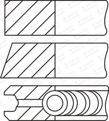 GOETZE ENGINE 08-787000-00 Stempelringsett