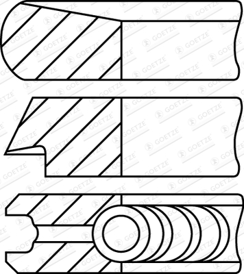 MAHLE 001 RS 00188 0N0 Stempelringsett