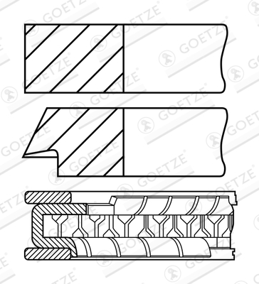 GOETZE ENGINE 08-879200-00 Stempelringsett