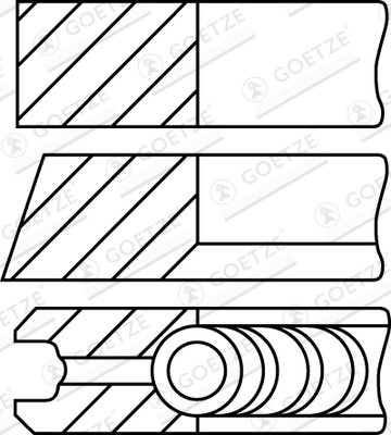 GOETZE ENGINE 08-443507-00 Stempelringsett