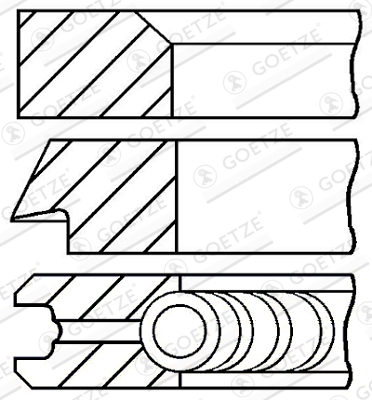 MAHLE 012 23 N0 Stempelringsett