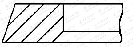 GOETZE ENGINE 1.95mm 005IFU P IKA Piston Ring