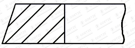 GOETZE ENGINE 2.0mm 005 Δακτύλιος εμβόλου