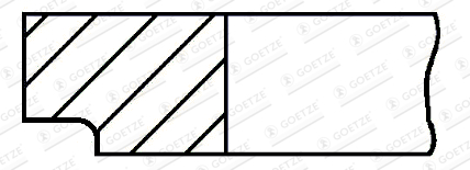 GOETZE ENGINE 2.0mm 041 CK KV1 Δακτύλιος εμβόλου