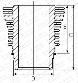 GOETZE ENGINE 21205602DL STD Cylinder Liner