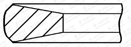 GOETZE ENGINE 3.0mm 008 MOL KV1 Δακτύλιος εμβόλου