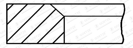 GOETZE ENGINE 3.16mm 001IF P GOE13 Piston Ring