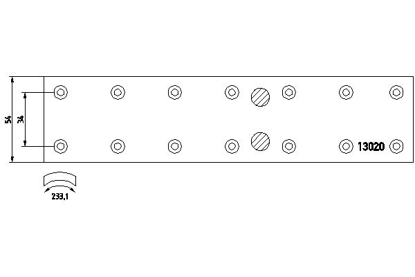 TEXTAR 1302002 Bremsbelagsatz, Trommelbremse