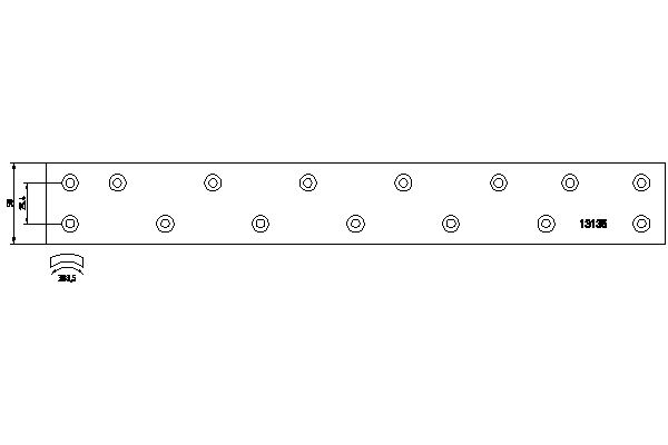 TEXTAR 1313501 Bremsbelagsatz, Trommelbremse
