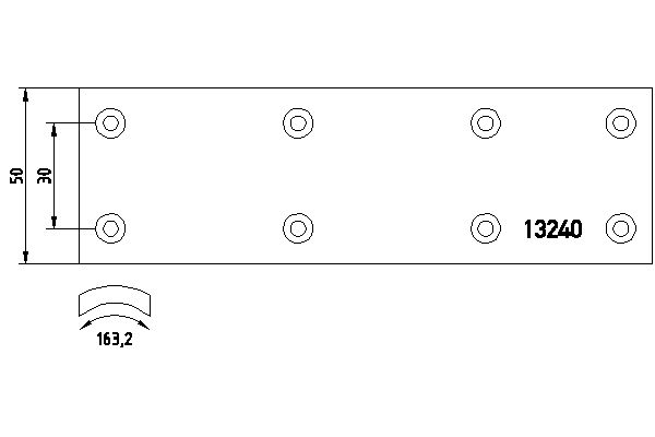 TEXTAR 1324001 Bremsbelagsatz, Trommelbremse