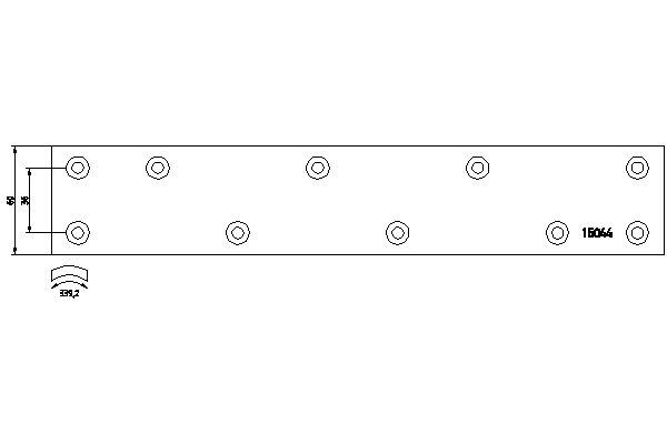 TEXTAR 1504402 Bremsbelagsatz, Trommelbremse