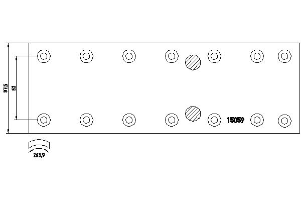 TEXTAR 1505901 Bremsbelagsatz, Trommelbremse