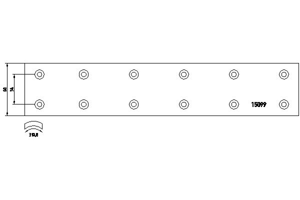 TEXTAR 1509901 Bremsbelagsatz, Trommelbremse