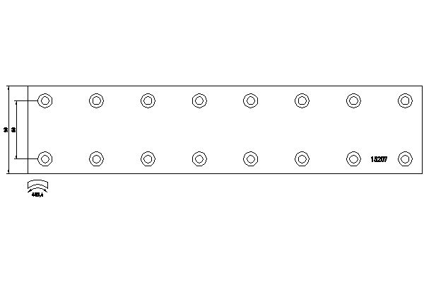 TEXTAR 1520704 Bremsbelagsatz, Trommelbremse