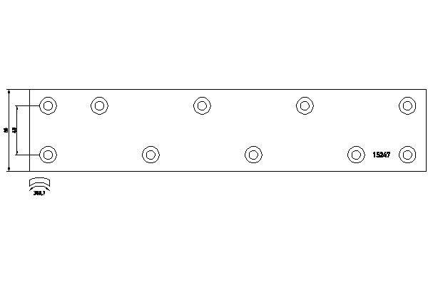 TEXTAR 1524702 Bremsbelagsatz, Trommelbremse
