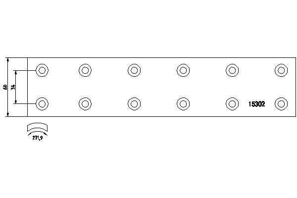 TEXTAR 1530201 Bremsbelagsatz, Trommelbremse