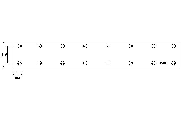 TEXTAR 1530501 Bremsbelagsatz, Trommelbremse