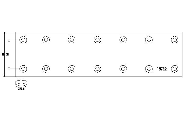 TEXTAR 1573206 Bremsbelagsatz, Trommelbremse