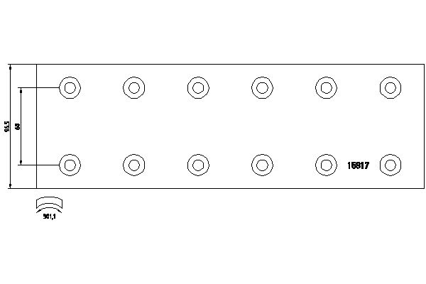 TEXTAR 1581702 Bremsbelagsatz, Trommelbremse