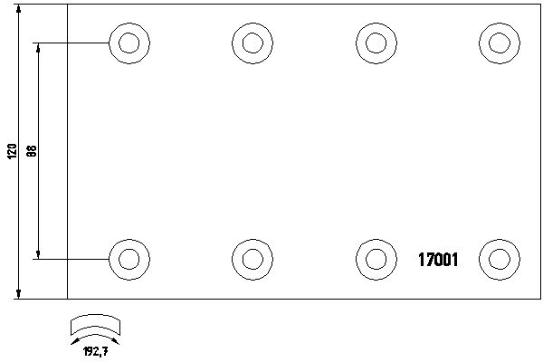 TEXTAR 1700102 Bremsbelagsatz, Trommelbremse