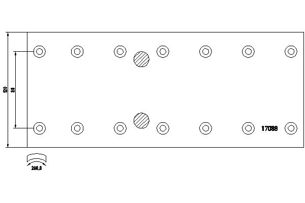 TEXTAR 1708804 Bremsbelagsatz, Trommelbremse
