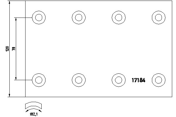 TEXTAR 1718401 Bremsbelagsatz, Trommelbremse