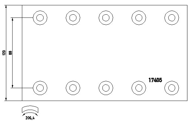 TEXTAR 1740501 Bremsbelagsatz, Trommelbremse