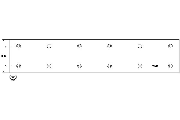 TEXTAR 1740805 Bremsbelagsatz, Trommelbremse