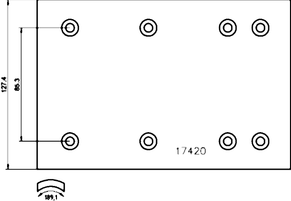 TEXTAR 1742001 Bremsbelagsatz, Trommelbremse