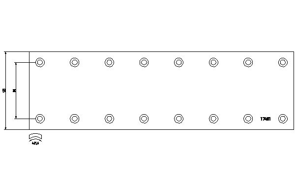 TEXTAR 1748109 Bremsbelagsatz, Trommelbremse