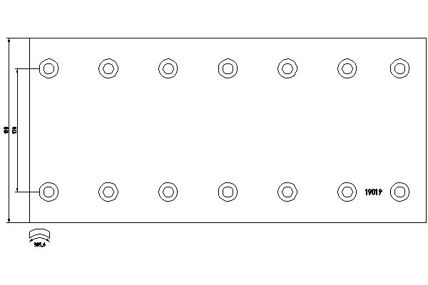 TEXTAR 1901904 Bremsbelagsatz, Trommelbremse