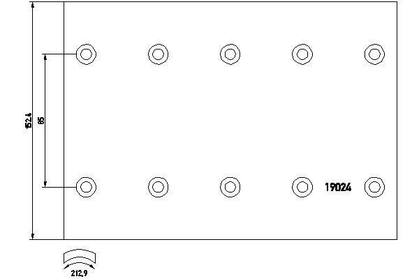 TEXTAR 1902401 Bremsbelagsatz, Trommelbremse
