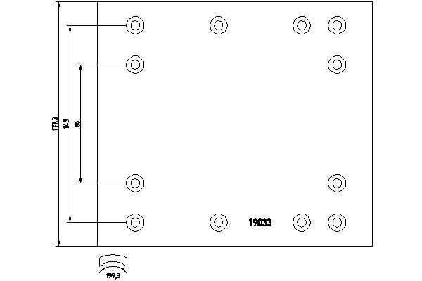 TEXTAR 1903002 Bremsbelagsatz, Trommelbremse