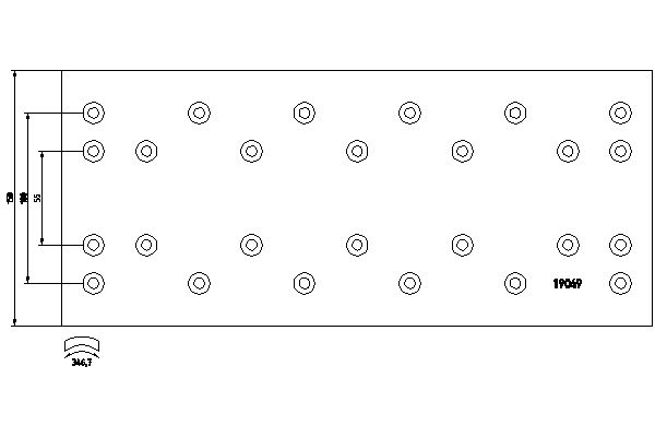 TEXTAR 1904911 Bremsbelagsatz, Trommelbremse