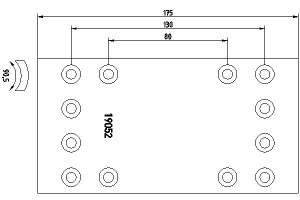 TEXTAR 1905203 Bremsbelagsatz, Trommelbremse