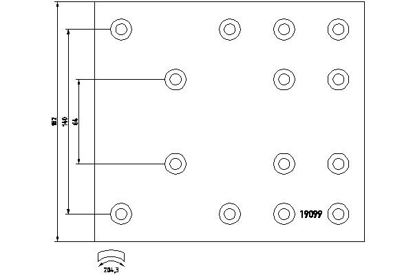 TEXTAR 1909902 Bremsbelagsatz, Trommelbremse
