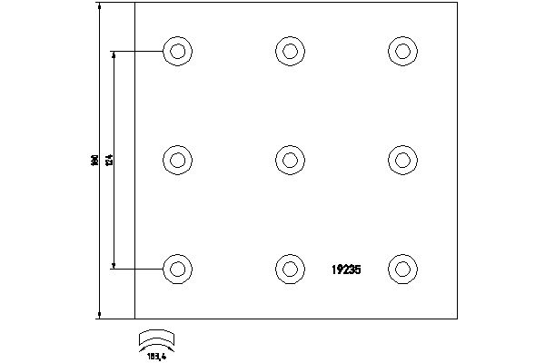 TEXTAR 1923505 Bremsbelagsatz, Trommelbremse