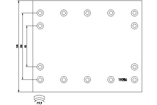 TEXTAR 1925607 Bremsbelagsatz, Trommelbremse