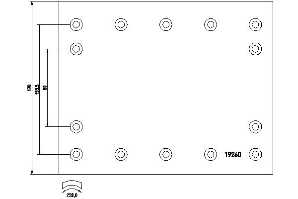 TEXTAR 1925607 Bremsbelagsatz, Trommelbremse