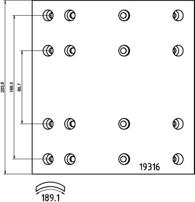 TEXTAR 1931601 Bremsbelagsatz, Trommelbremse