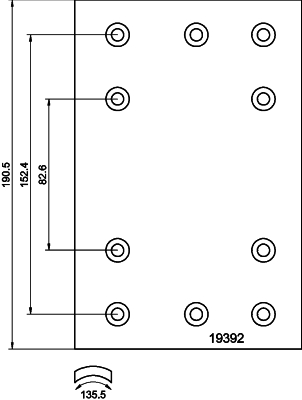 TEXTAR 1939101 Bremsbelagsatz, Trommelbremse