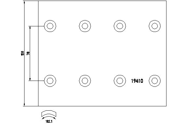 TEXTAR 1941001 Bremsbelagsatz, Trommelbremse