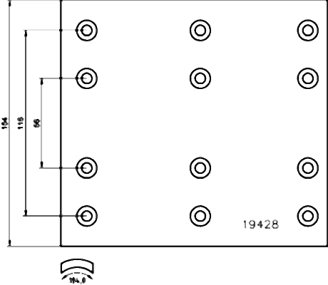 TEXTAR 1942801 Bremsbelagsatz, Trommelbremse