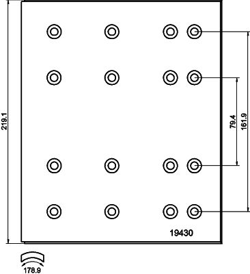 TEXTAR 1942901 Bremsbelagsatz, Trommelbremse