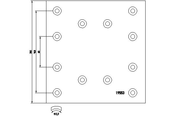 TEXTAR 1955301 Bremsbelagsatz, Trommelbremse