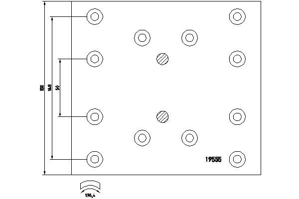 TEXTAR 1955502 Bremsbelagsatz, Trommelbremse