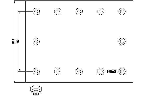 TEXTAR 1956002 Bremsbelagsatz, Trommelbremse
