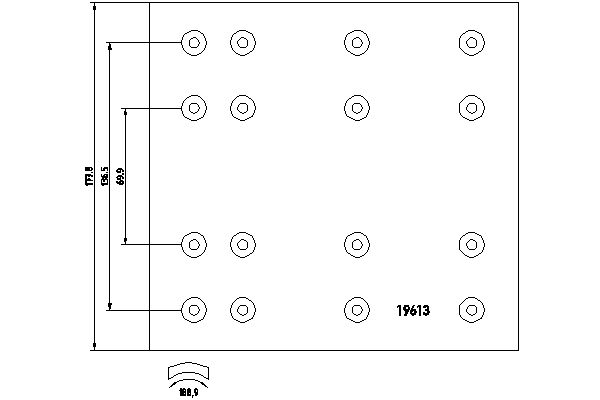 TEXTAR 1961313 Bremsbelagsatz, Trommelbremse